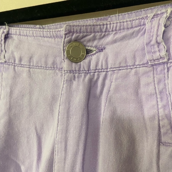 ESPRIT women's 25 vintage retro lavender purple pleated front mom shorts EUC - Picture 6 of 7